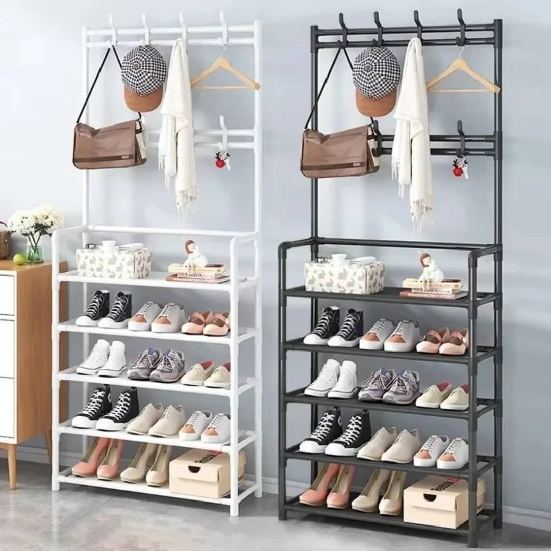Porte-chaussures & Porte-manteaux 2 en 1