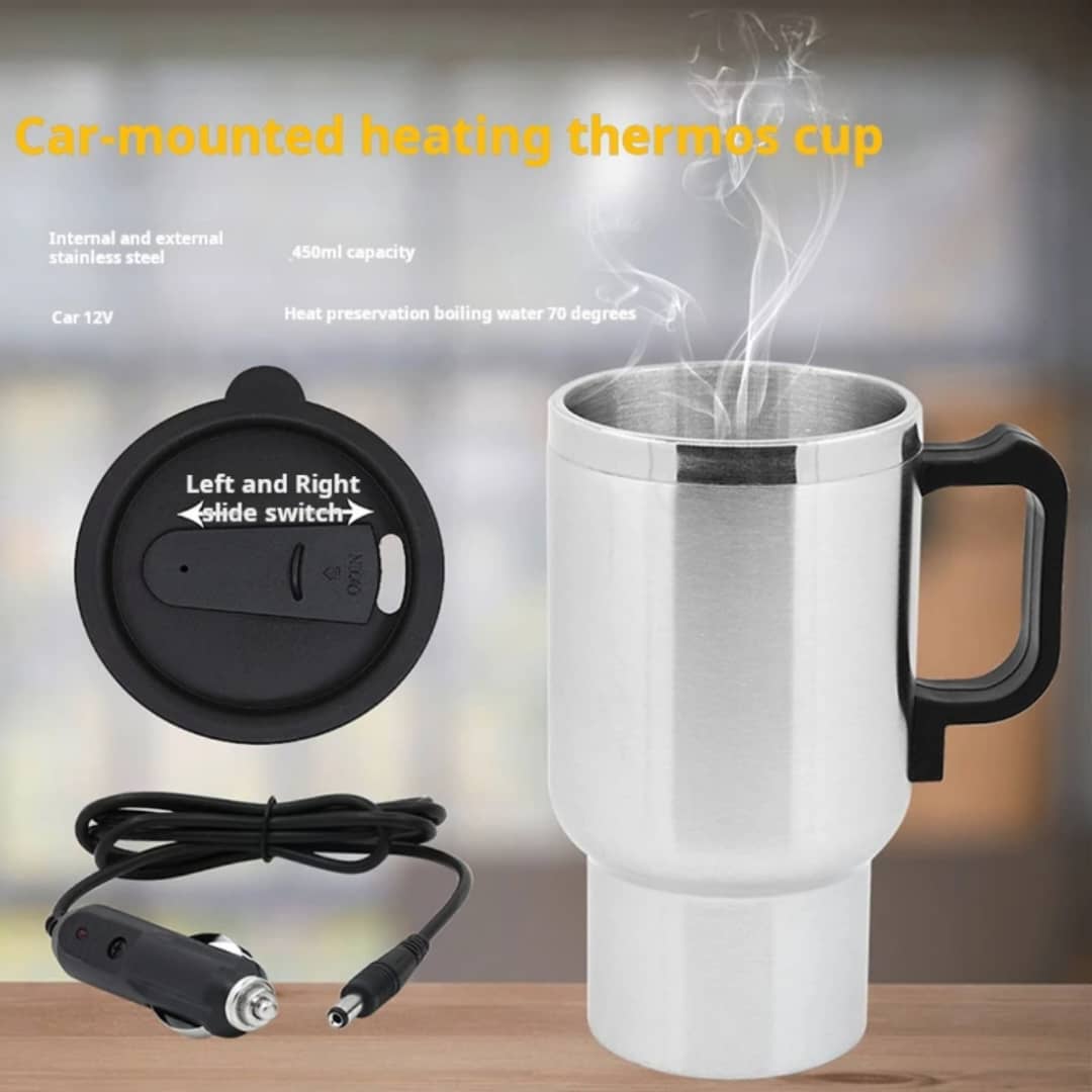 Tasse Chauffante pour Voiture – Dites Adieu aux Boissons Froides ! 🚗